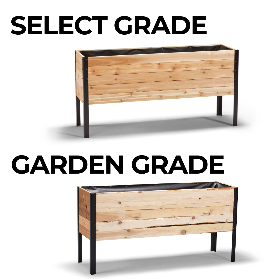 Table de culture surélevée grande - 46 x 153 x 76 cm